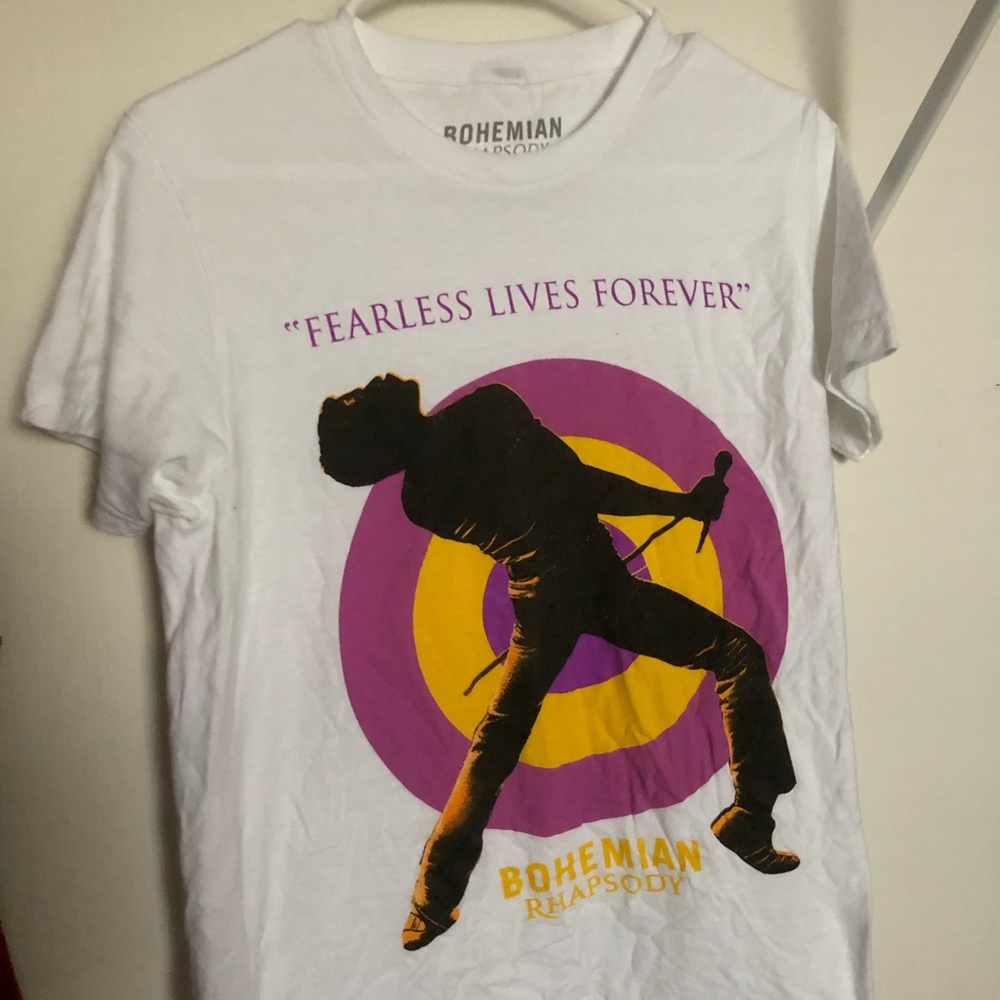 Bohemian rhapsody white t shirt
